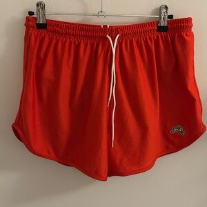Tracksmith Van Cortlandt Grand Shorts - Flame (red), size Medium